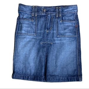 7 for All Mankind Denim Mini Skirt